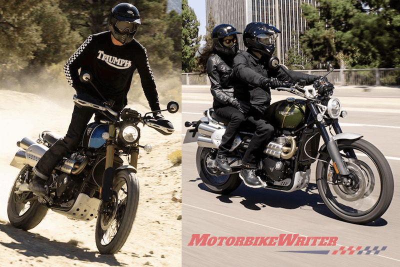 Triumph Scrambler 1200 Google GoPro speed twin