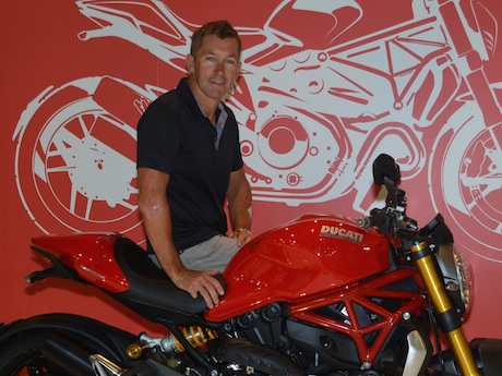 Troy Bayliss at the Brisbane Moto Expo art