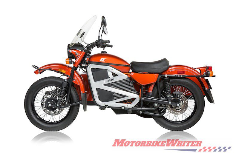 URAL electric sidecar prototype year