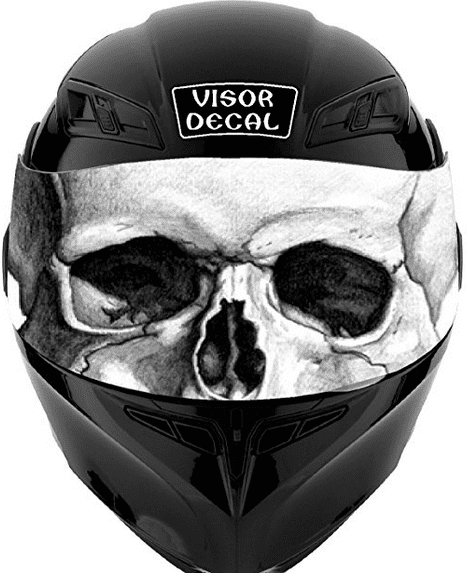 V25 Skull VISOR TINT DECAL Graphic Helmet Sticker from SF