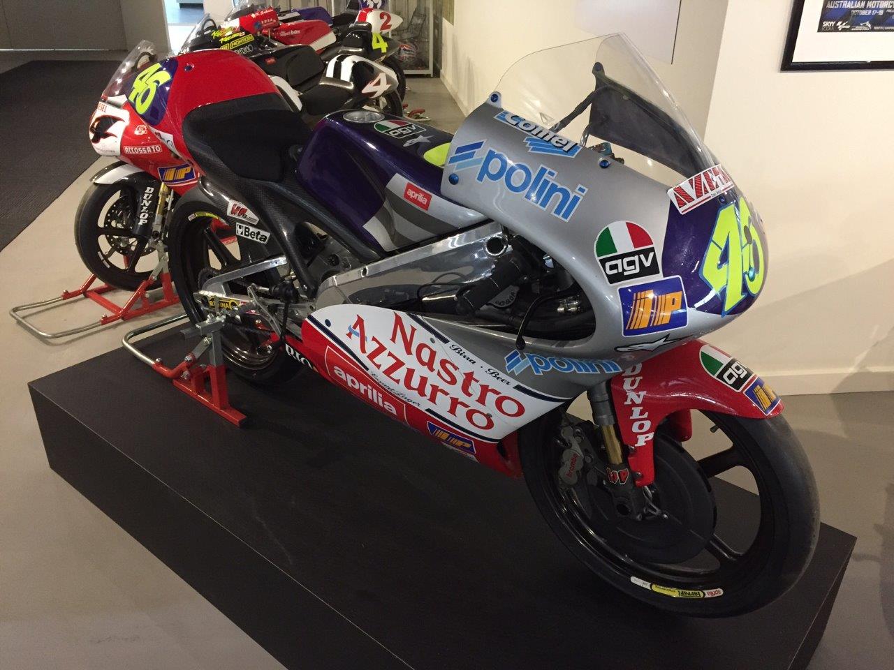 Valentino Rossi's first world championship bike Aprilia RSV 125 1997 grand prix