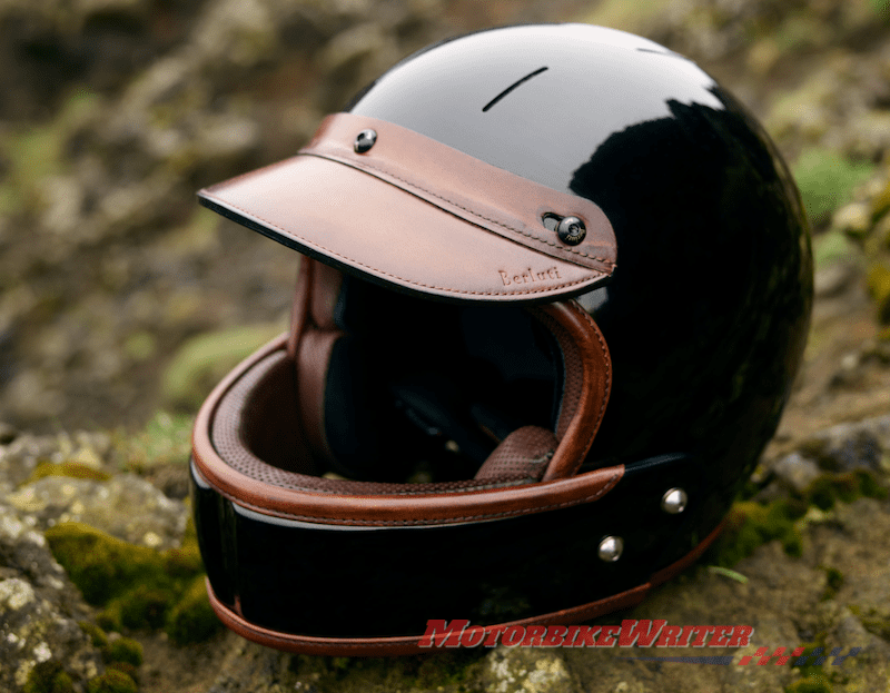 Veldt Berluti carbon and leather helmet