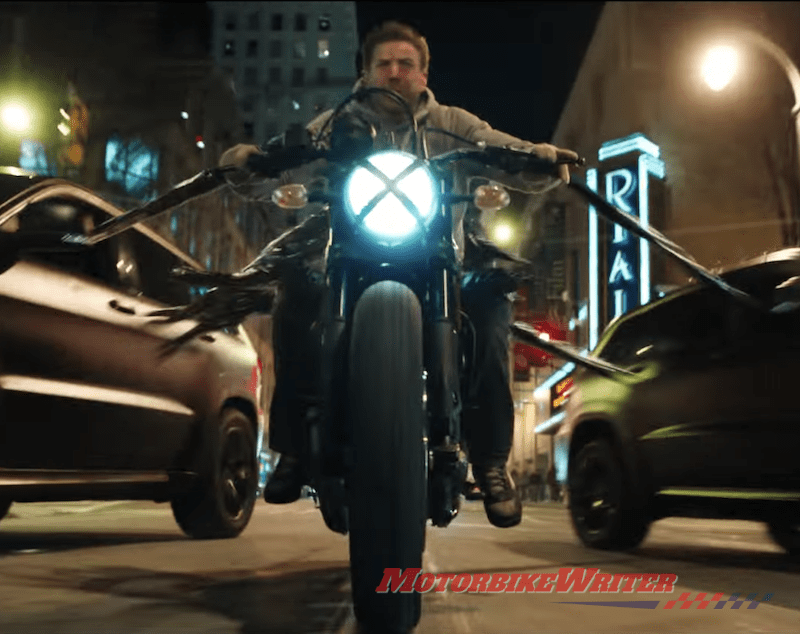 Venom Tom Hardy Ducati Scrambler Full Throttle