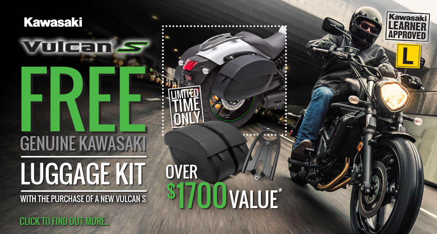 Kawasaki Vulcan S free luggage