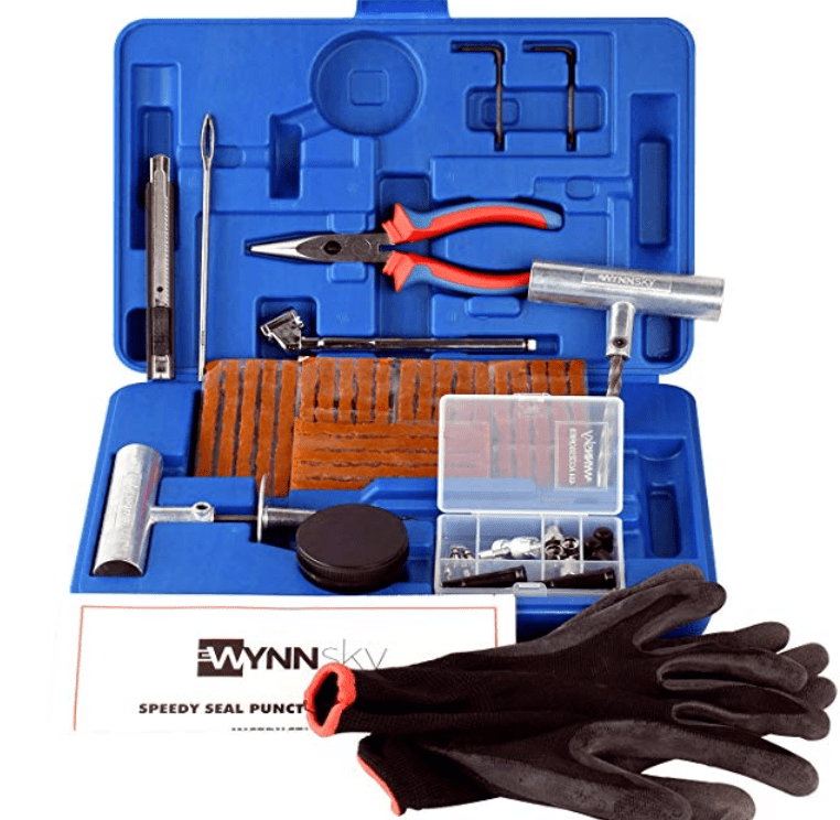 WYNNsky New Ideal 60 Pieces Tire Repair Tools Kit