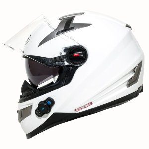 White Bilt Techno Bluetooth Helmet