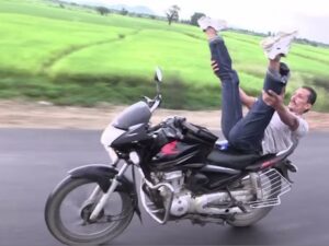 Yoga stunt rider