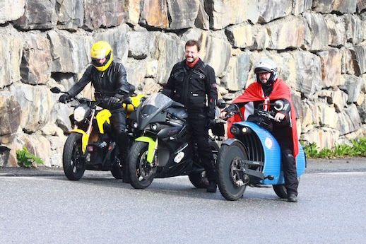 Electric motorcycles in last year's WAVE Trophy eletric vehicle rally