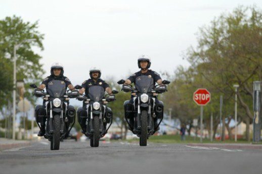 Fresno State University Police on Zero Motorcycles pursuit