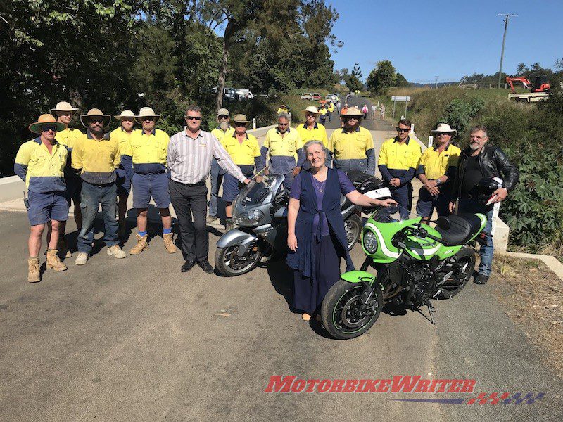 Lions Rd Lions TT bridge roadworks police motorcycles reopened