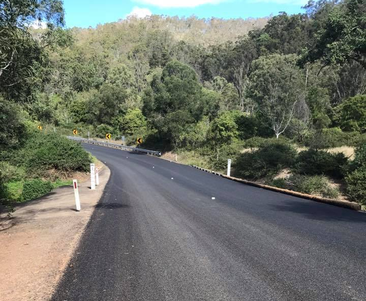 Mt Glorious road works