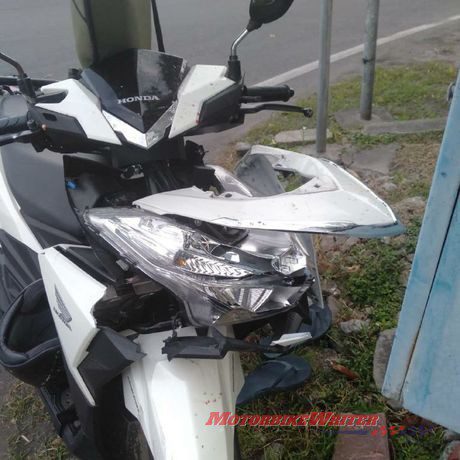 Bali scooter crash