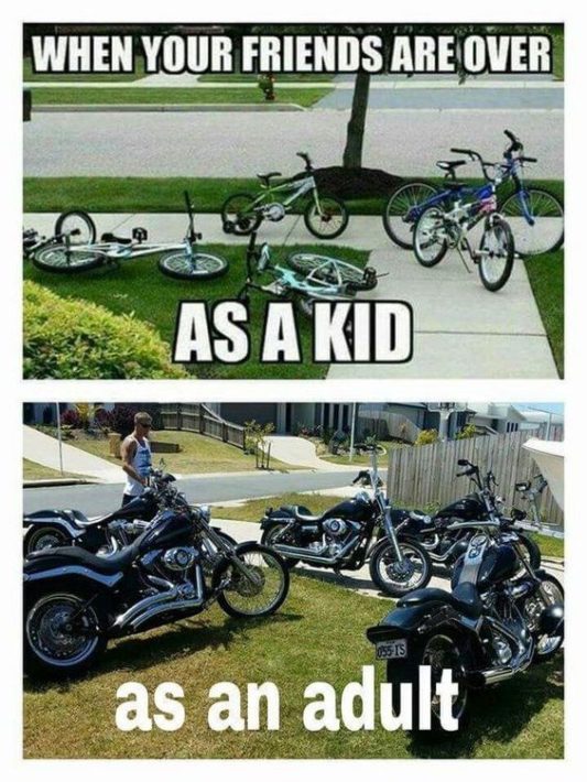Funny Motorcycle Friends Meme