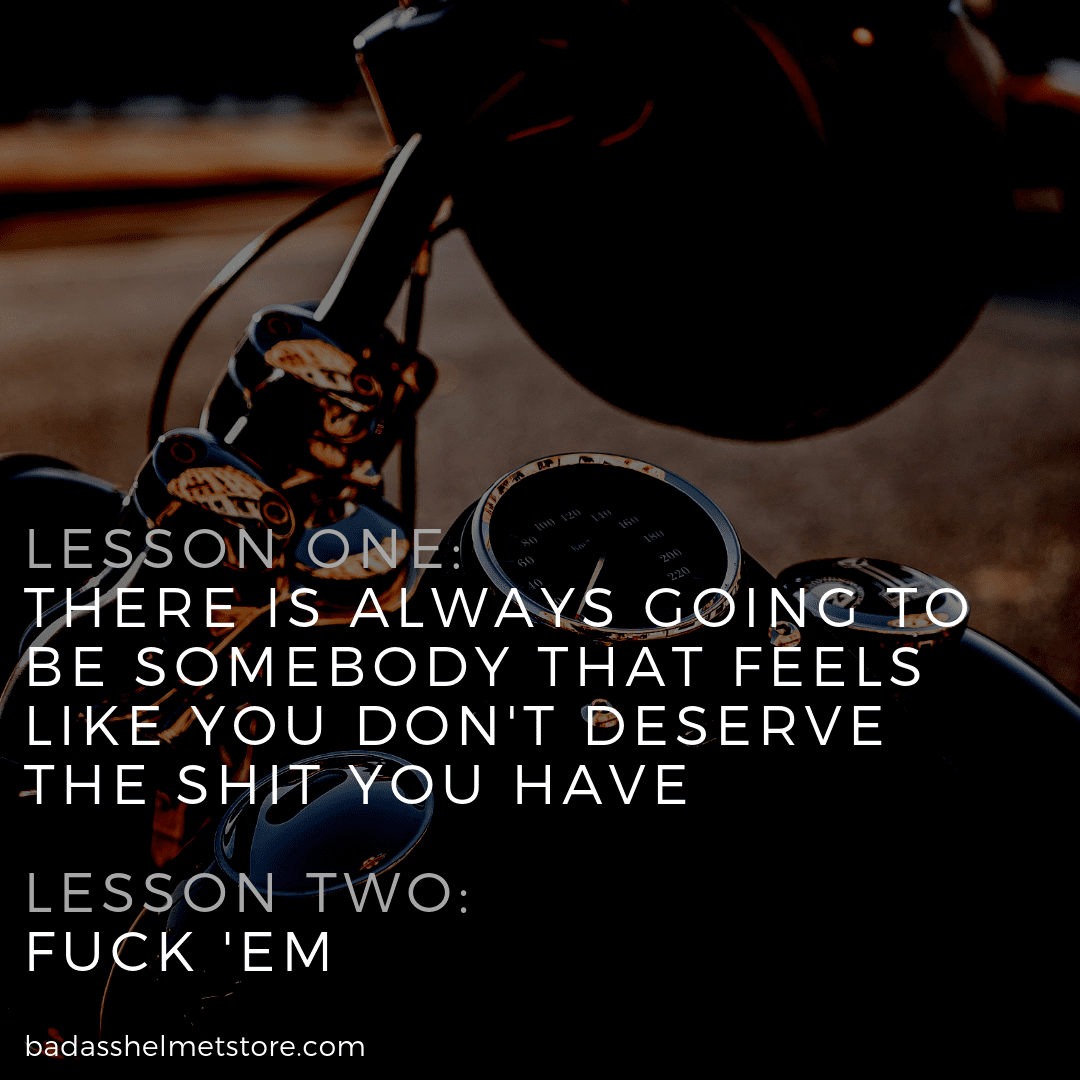 F**k 'em Motorcycle Quote