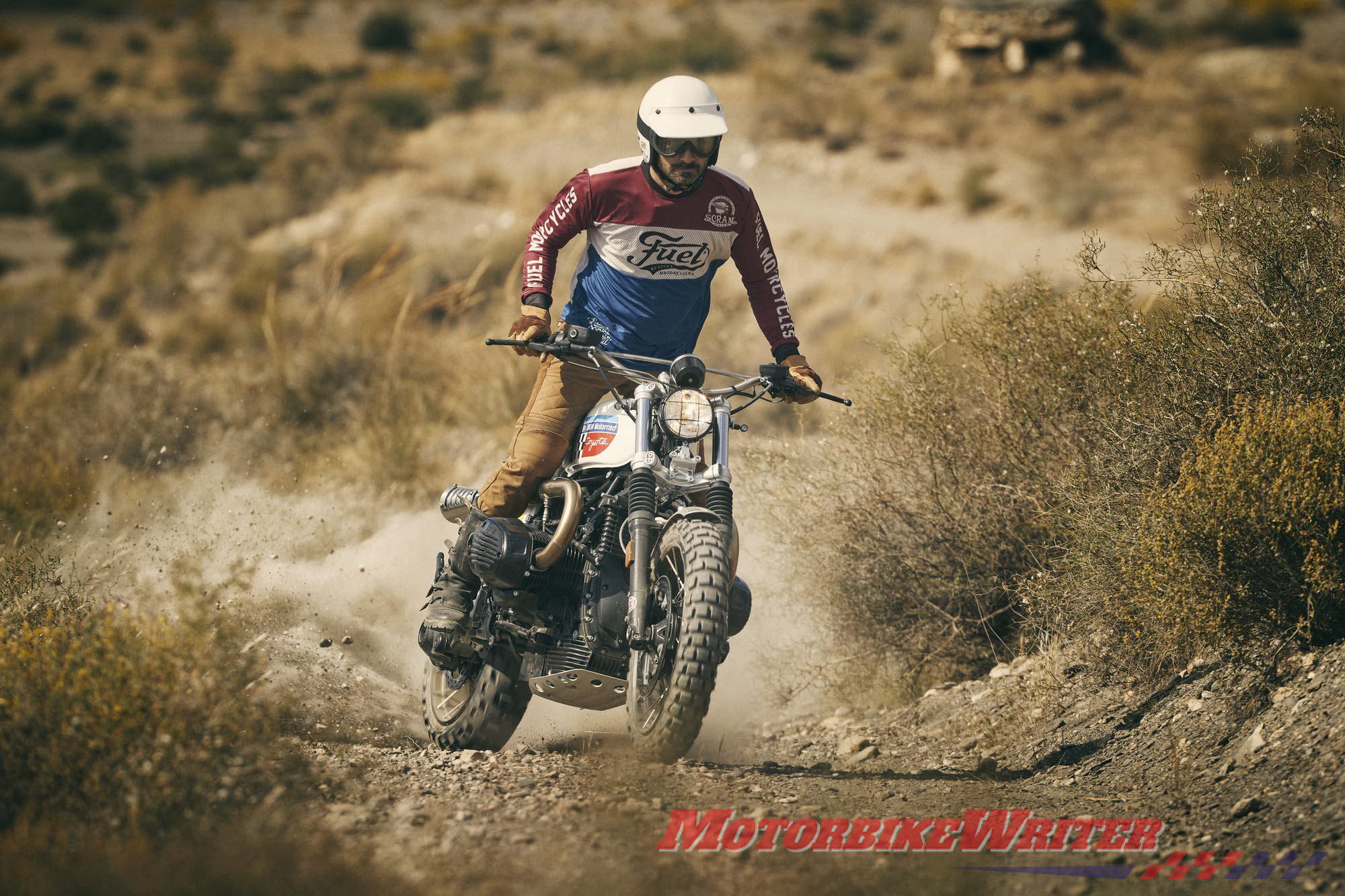 BMW R nineT Desert Racer custom at Wheels and Waves 