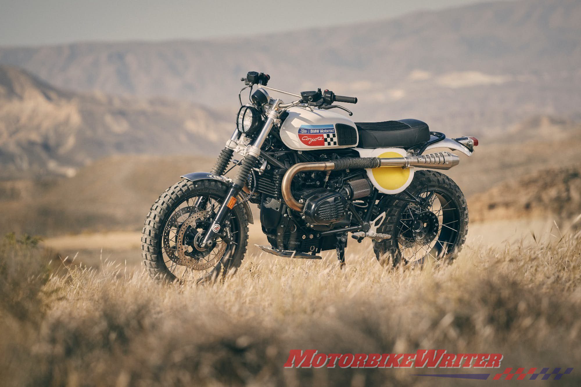 BMW R nineT Desert Racer custom at Wheels and Waves customised