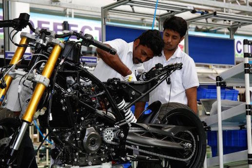 BMW G 310 R being built in India at the TVS plant