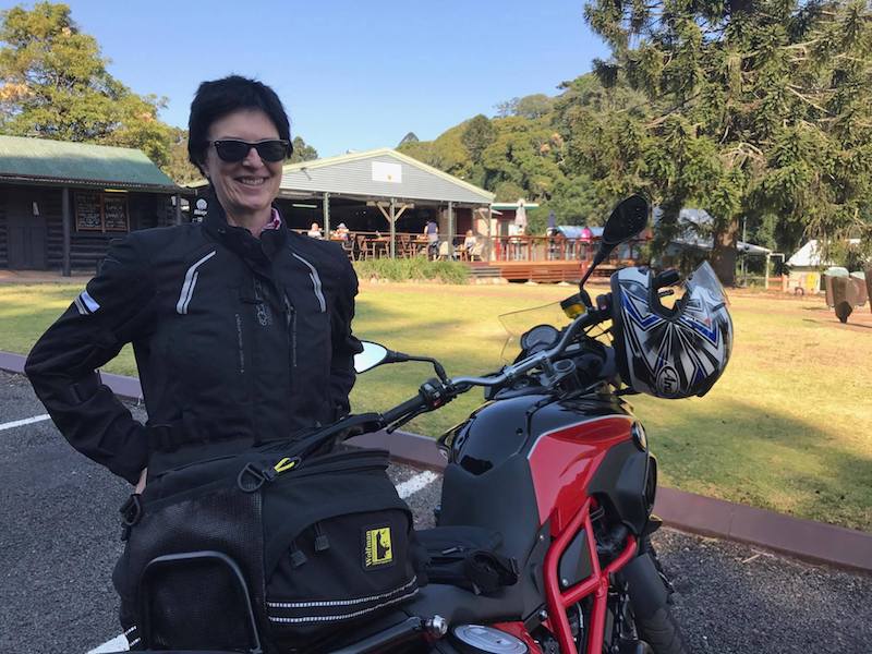 Martha May rode from Gosford to the Bunya Mountains on an "inconvenience store" run for milk and chocolate