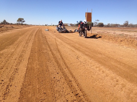 Mark Taylor crashes in roadworks clay