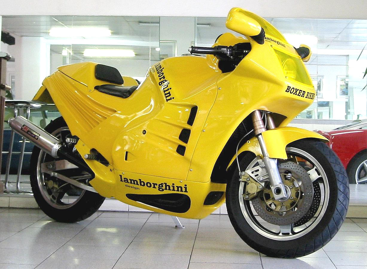 1987 Lamborghini Design 90 with Boxer Bikes logo