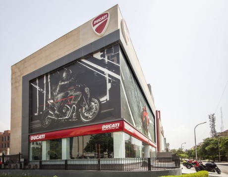 The largest Ducati store in the world is in New Delhi