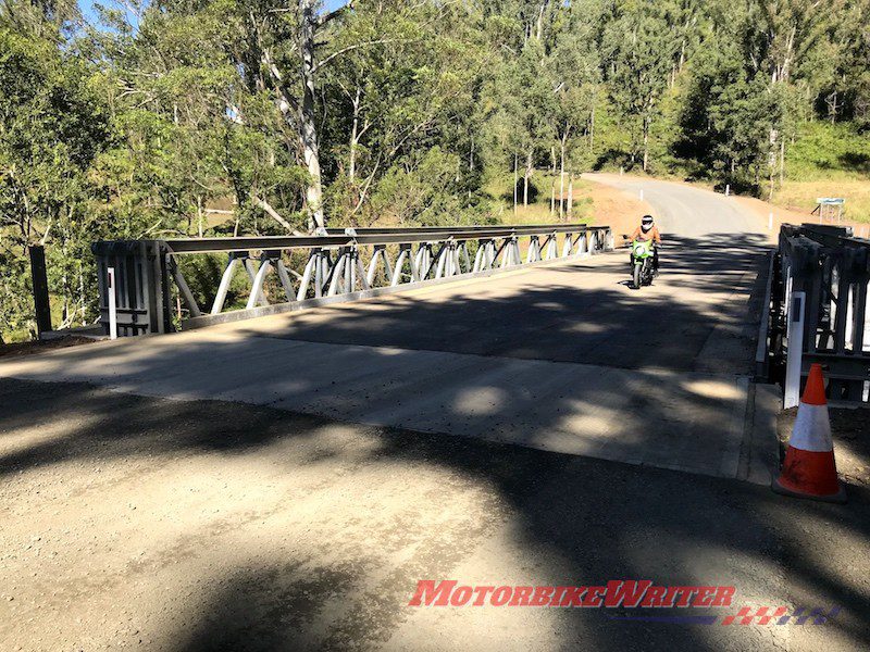 Lions Rd Lions TT bridge roadworks police motorcycles reopened