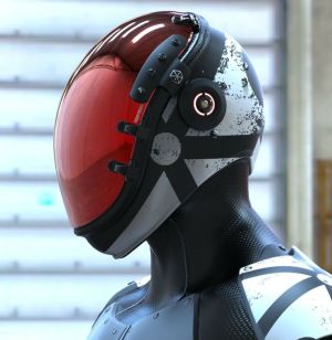 future helmet concept red planet