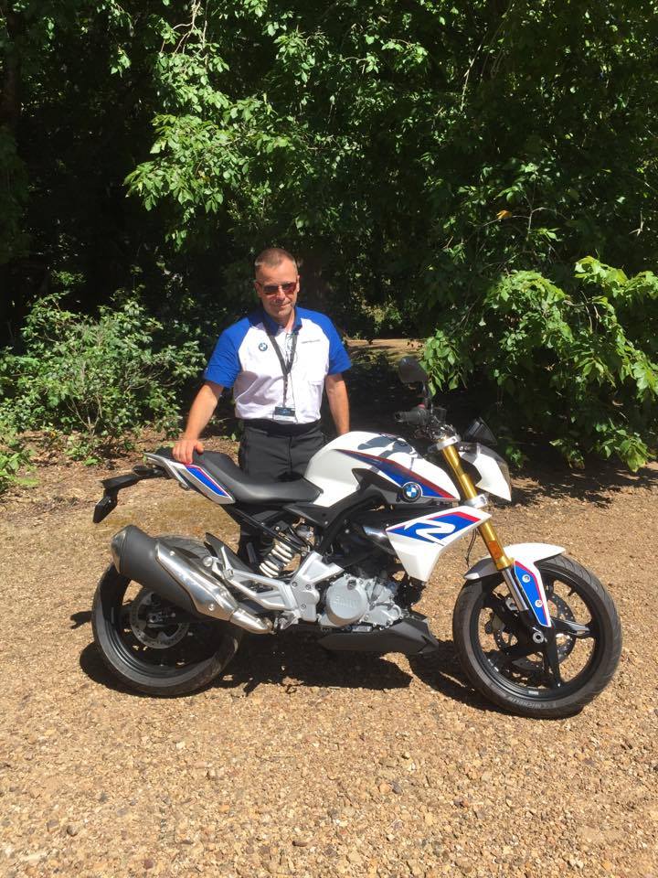 Andreas with a BMW G 310 R