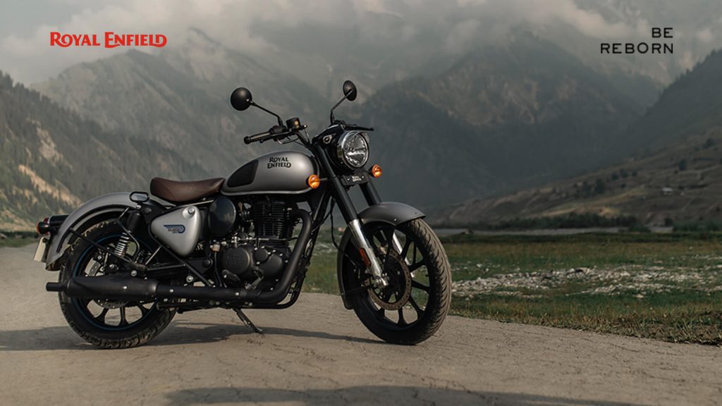 A view of the new 2021 Classic Roll Enfield 