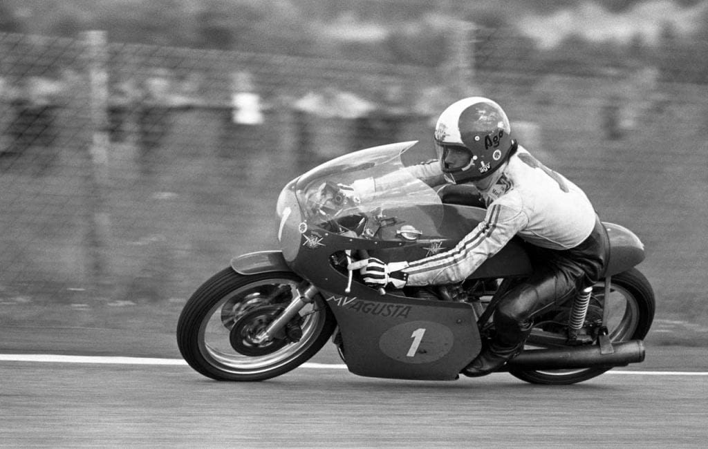 Giacomo Agostini riding for MV Agusta