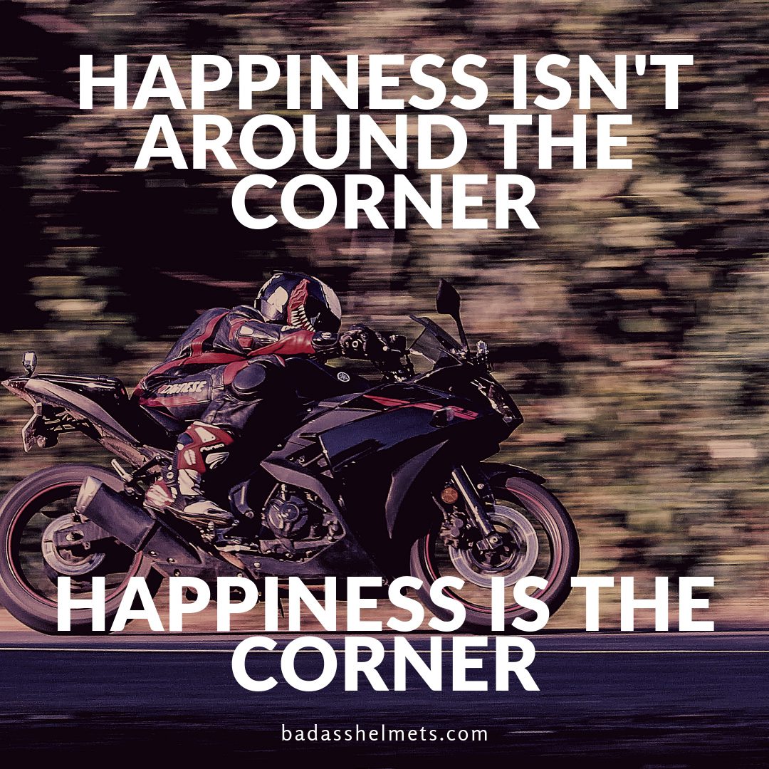 Happiness & Corners - Motorcycle Meme