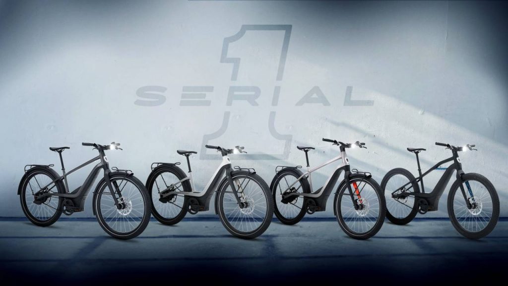 Four models of electric bicycles from Harley Davidson's new company, Serial 1 Cycle Company.