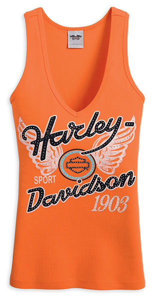 Harley ‘03 Sport Orange Tank Top ($59.02)