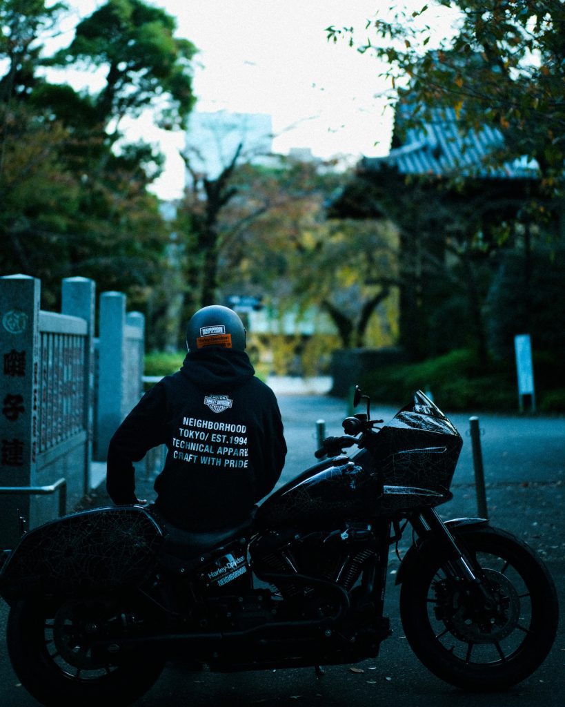 A view of pieces from the Harley-Davidson x NEIGHBORHOOD collection. Media sourced from Modern Notoriety.