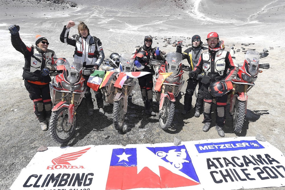 Honda Africa Twin claims altitude record