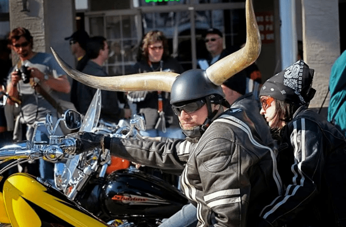 huge-horns-motorcycle-helmet