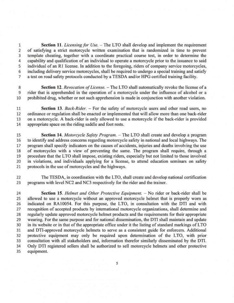 SB 2263, a new bill filed for the Philippines that protects motorists' rights