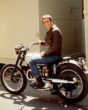 Henry Winkler on the Triumph - Evel Knievel