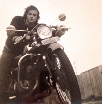 Retired Sydney school principal Jim Delaney has an addiction to motorcycles