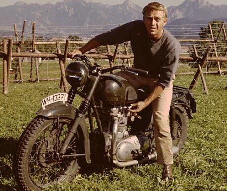 Steve McQueen in The Great Escape