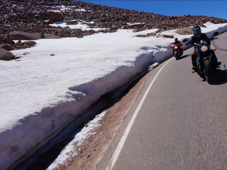 In the middle of summer it's freezing at the top of Pikes Peak