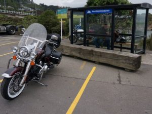 Weather shelter at the ferry