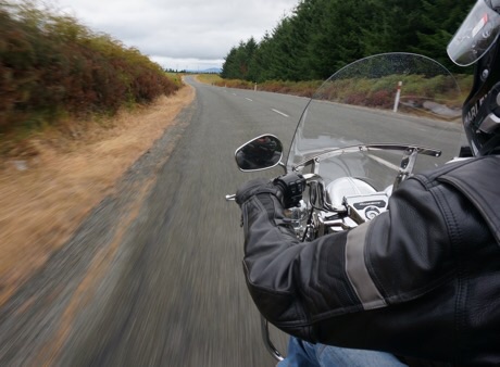 Riding in high wind Invercargill