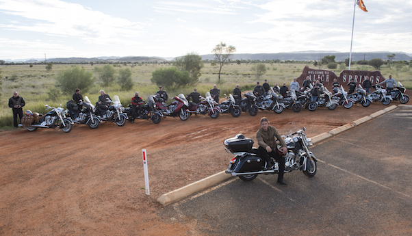 Ian Moss with Indian and Victory riders