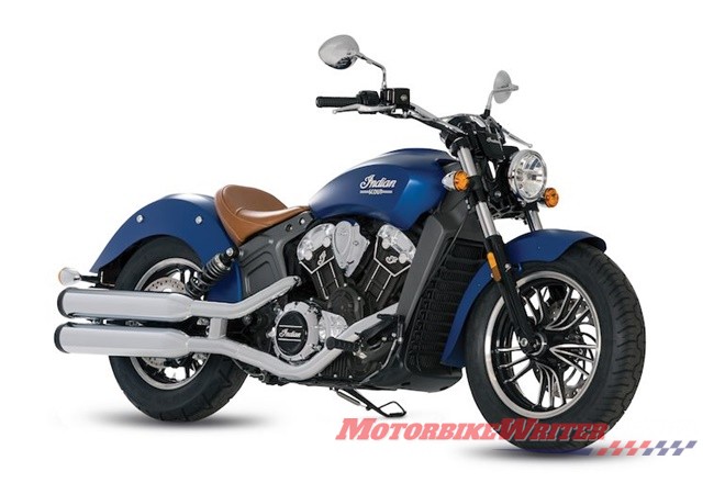 Indian Scout candy blue