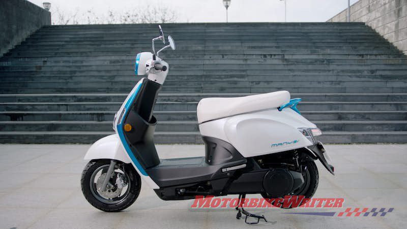 Kymco proposes battery swap scheme for Ionex electric scooter loud