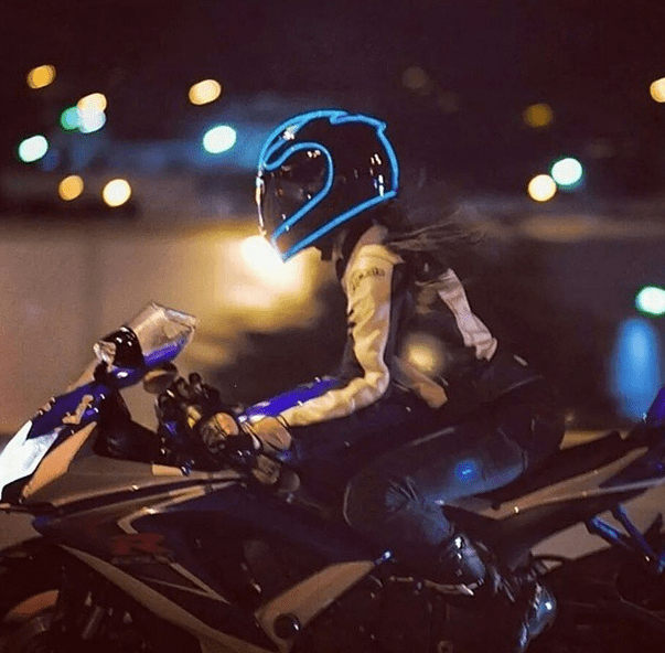 lighted helmet like tron - helmet lights