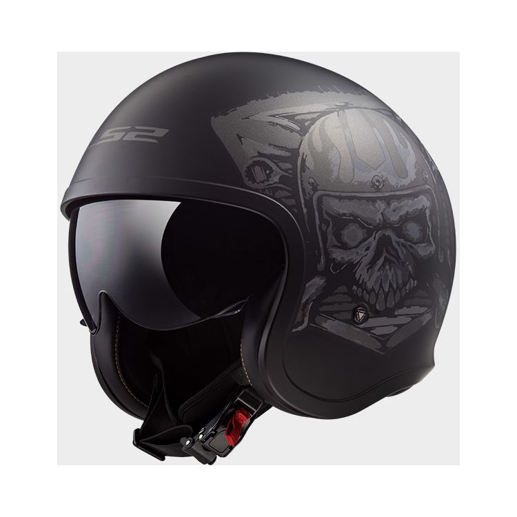 LS2 Spitfire Skull Rider Helmet