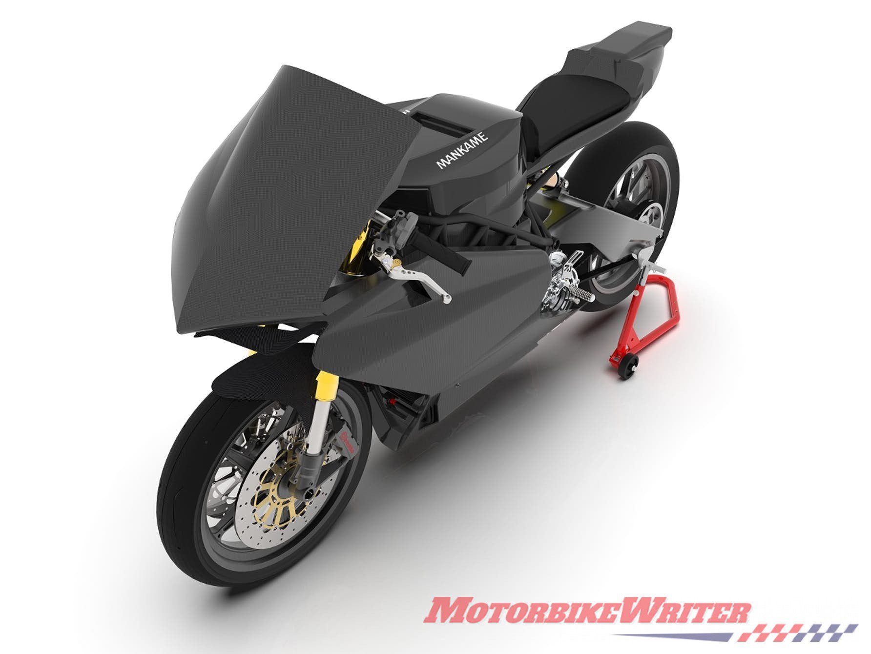 Mankame Motors EP-1 electric motorcycle with a claimed 480km range