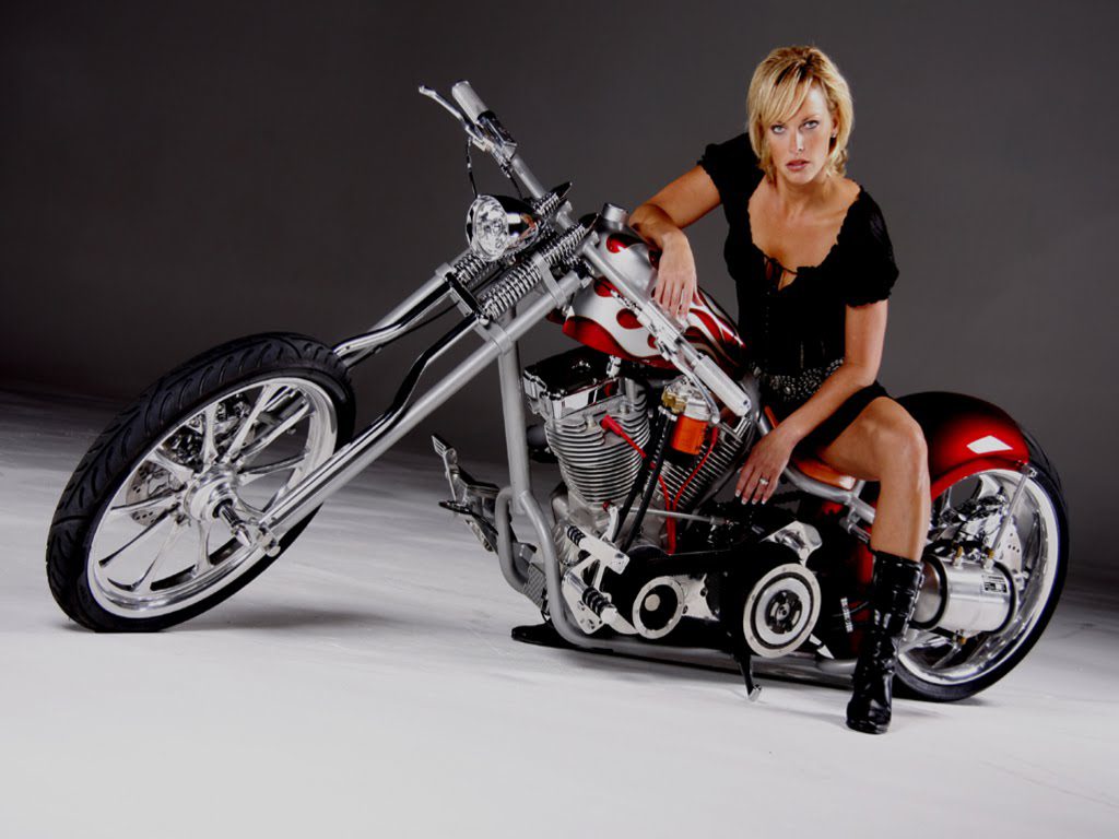 Hot Girls With Harley Davidson Wallpapers